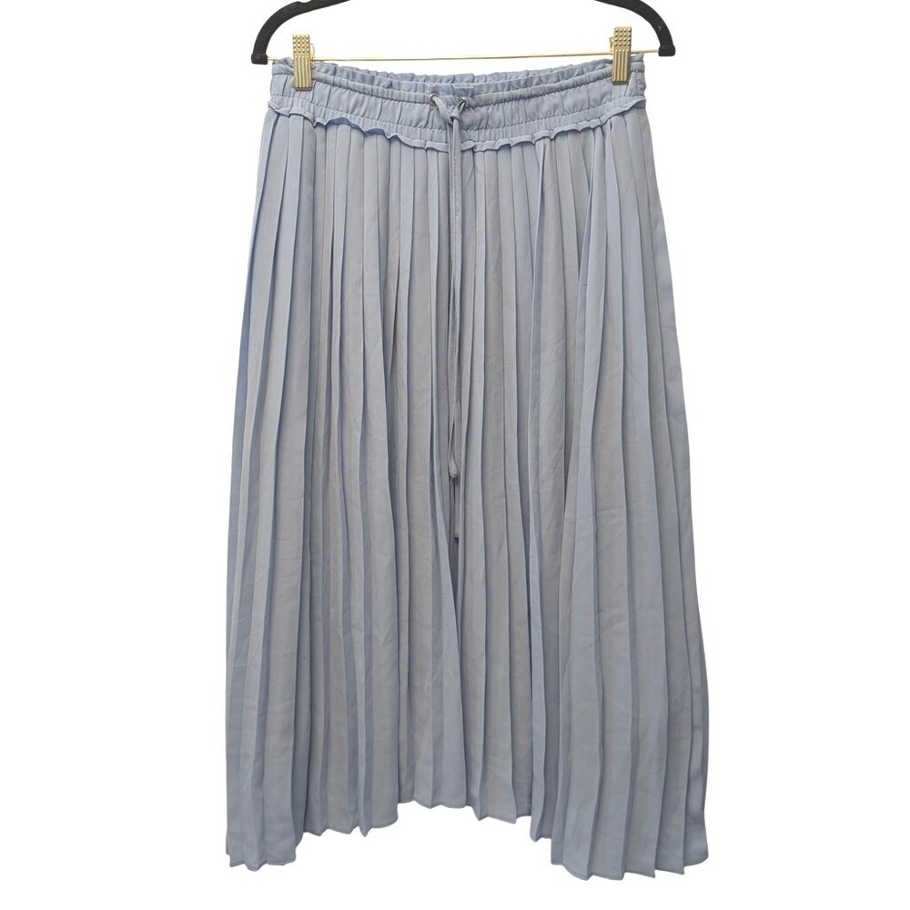 Banana Republic Serenity Blue Handkerchief Pleated Midi Skirt XS 488399-00 - Picture 2 of 9